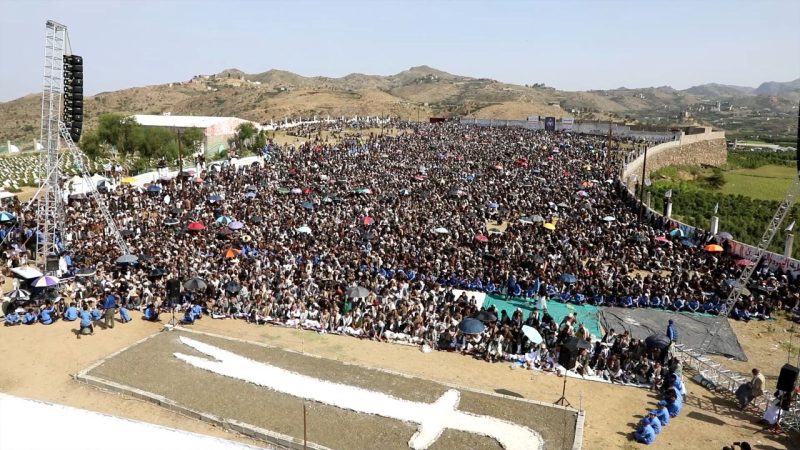 فعالية جماهيرية حاشدة في خولان عامر بصعدة بيوم الولاية